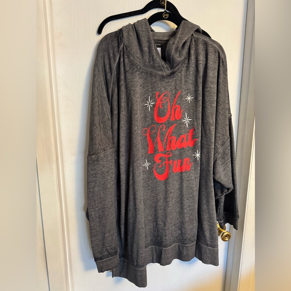 Plus size hoodie.